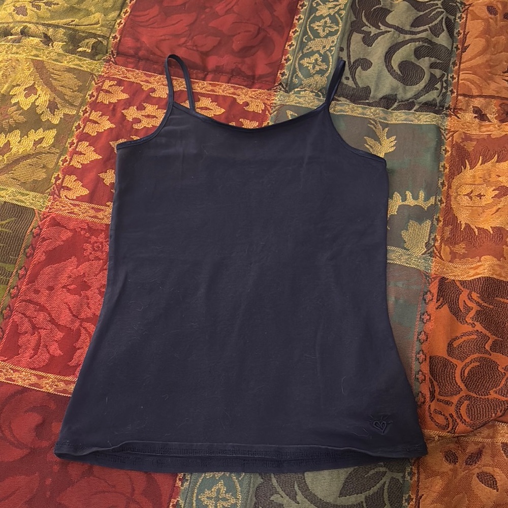 Justice Navy Blue Fitted Tank Top